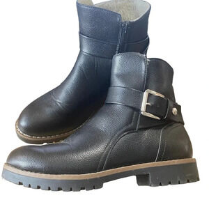 NAUTICA Womens Ensign Ankle Winter Boot, BLACK, Size 6.5